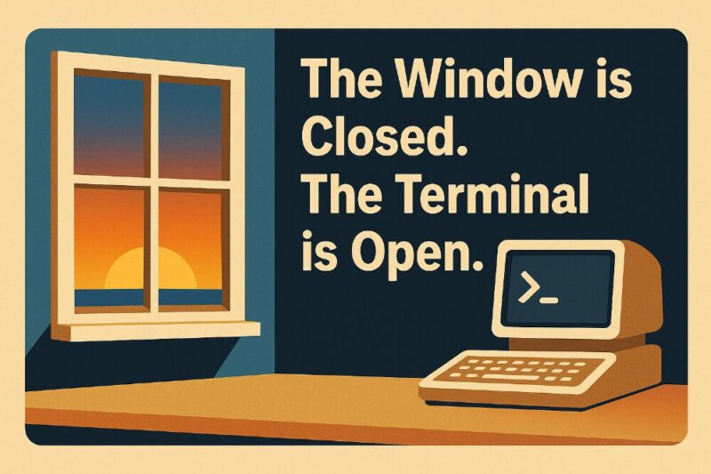 The Window is Closed. The Terminal is Open.