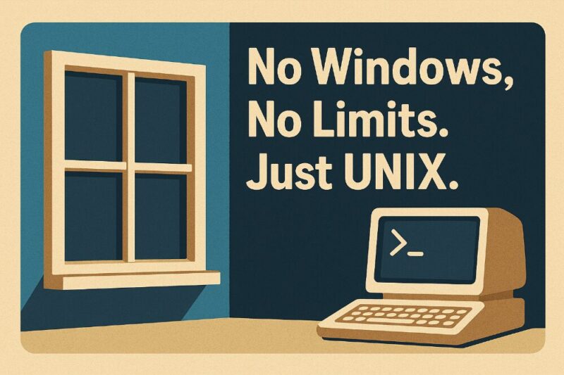 No Windows, No Limits. Just UNIX.|次の時代を生きるためのOS選び