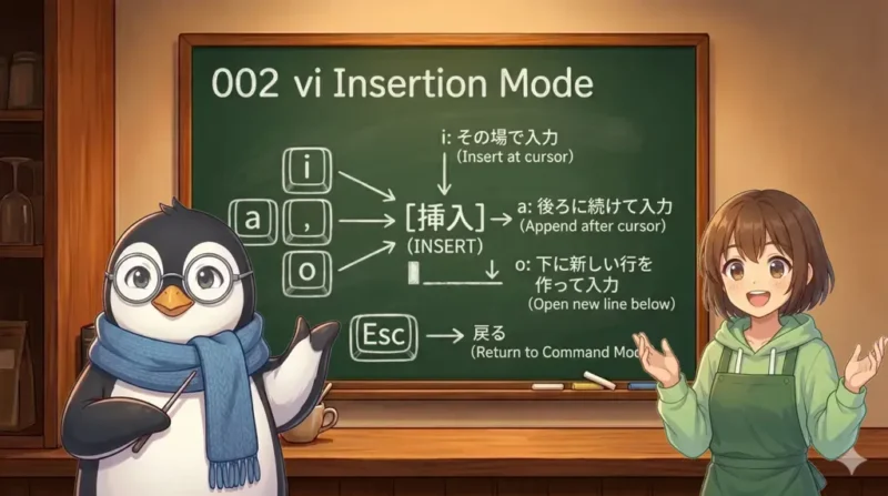 vi 入門｜インサートモードとコマンドモードの基本｜UNIX Cafe