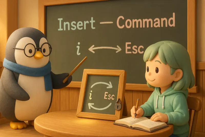 vi 入門｜インサートモードとコマンドモードの基本｜UNIX Cafe