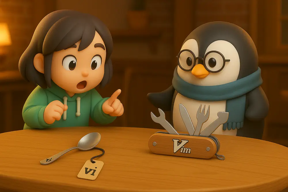 vi 入門｜viとvimの違いをカフェの道具でやさしく例える｜UNIX Cafe