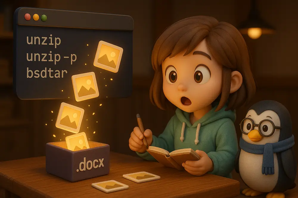 .docxファイルから画像を抽出する方法｜ターミナルで一括取り出し｜UNIX Cafe