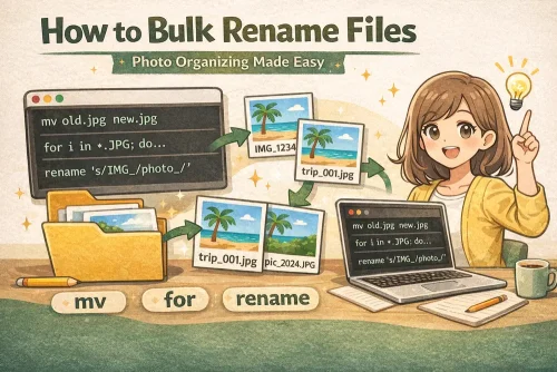 ファイル名を一括リネームする方法｜ターミナルでまとめて名前変更｜UNIX Cafe