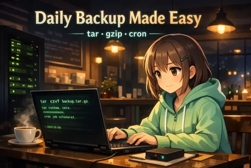 tarとgzipの基本｜バックアップ・アーカイブ入門｜UNIX Cafe