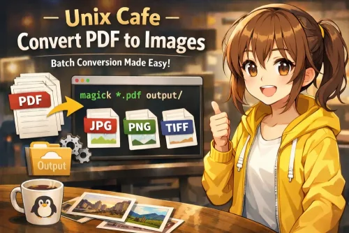 PDFをJPG・PNG画像に一括変換!ImageMagickでSNS投稿もブログ掲載も効率化|UNIX Cafe