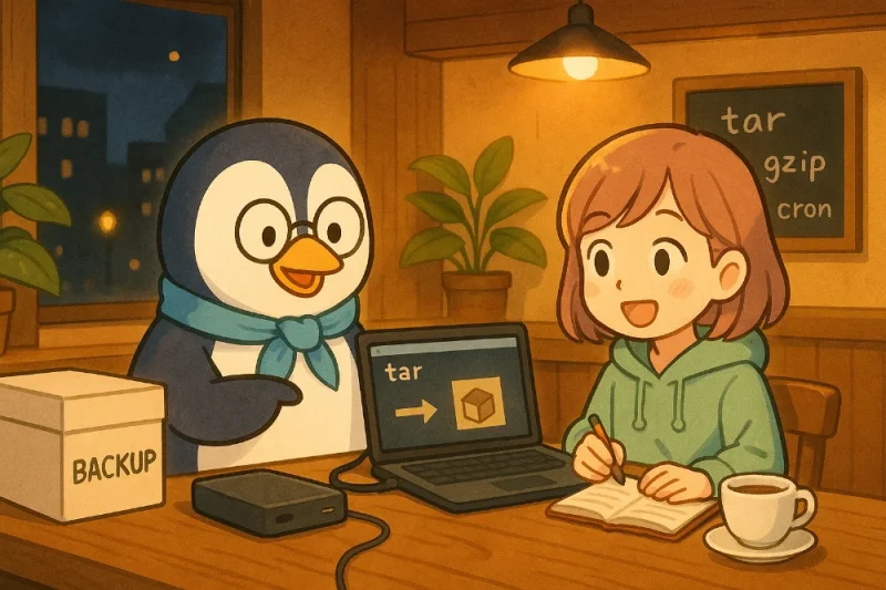 tarとgzipの基本｜バックアップ・アーカイブ入門｜UNIX Cafe