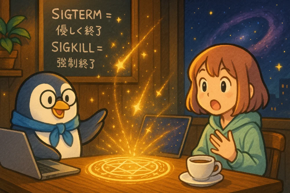 シグナルの世界｜kill入門とプロセスに送る“合図”の基本｜UNIX Cafe