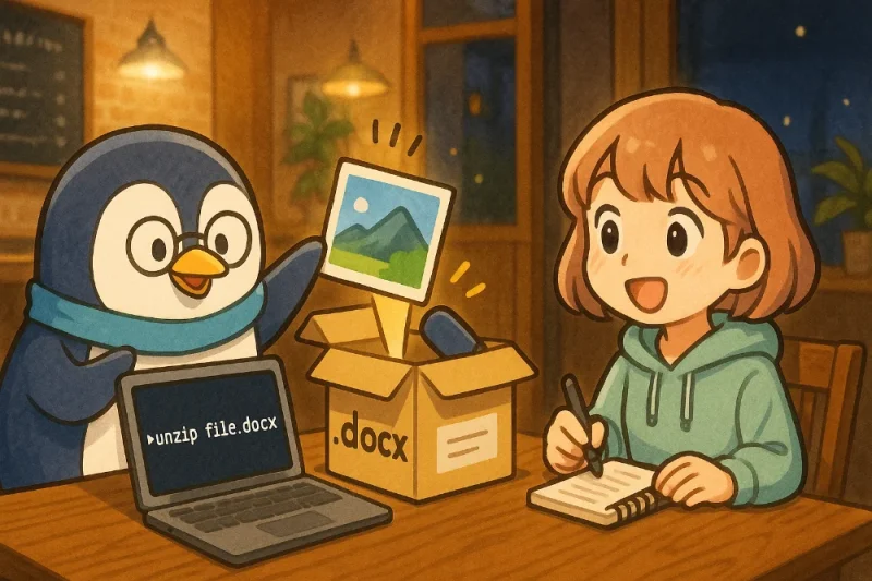 第21回｜UNIX Cafe「.docxファイルから画像を取り出す」