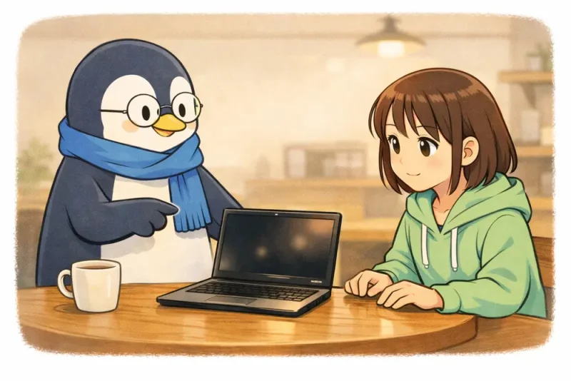 cd コマンドの使い方を4コマ漫画でやさしく解説 | UNIX Cafe どこに来たんだろう?