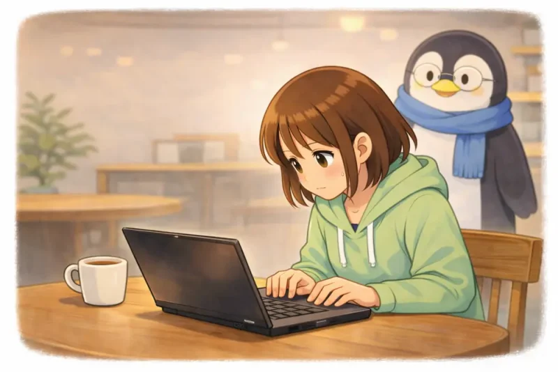 ls コマンドの使い方を4コマ漫画でやさしく解説 | UNIX Cafe なにが見えたんだろう?