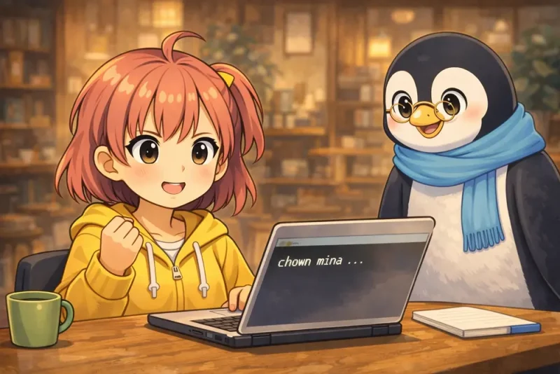 chownってなに?|ファイルの「持ち主」を決めるお話