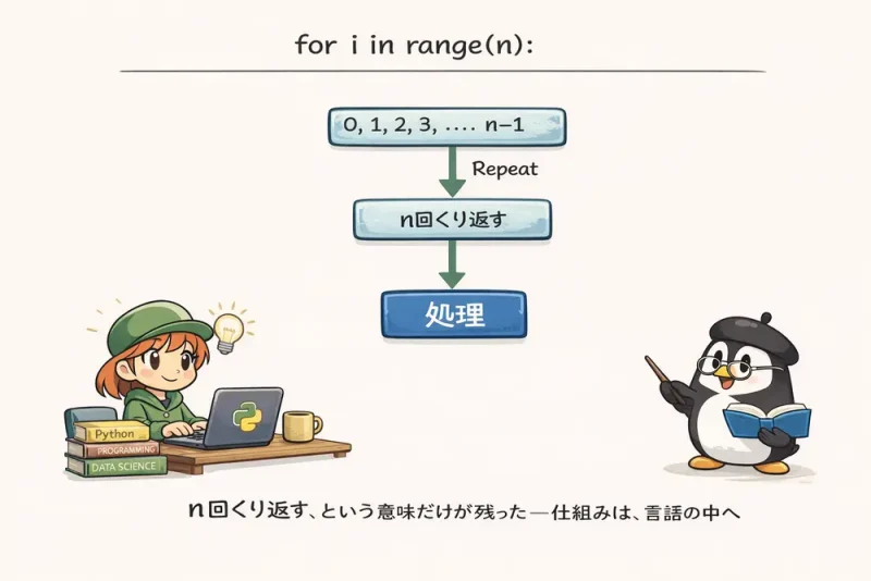 for文でたどるプログラミング言語の発達史|UNIX Cafe | 図解で見るPythonの処理