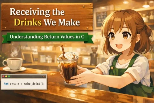 第13回|作ったドリンクを「受け取る」話|C言語の戻り値をやさしく理解する