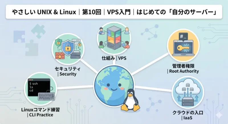 第10回｜VPS入門｜はじめての「自分のサーバー」｜やさしい UNIX & Linux