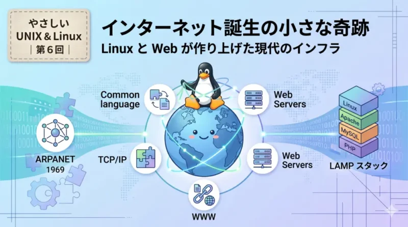 第６回｜インターネットの誕生と Linux：Web を支えるインフラの起源｜やさしい UNIX & Linux