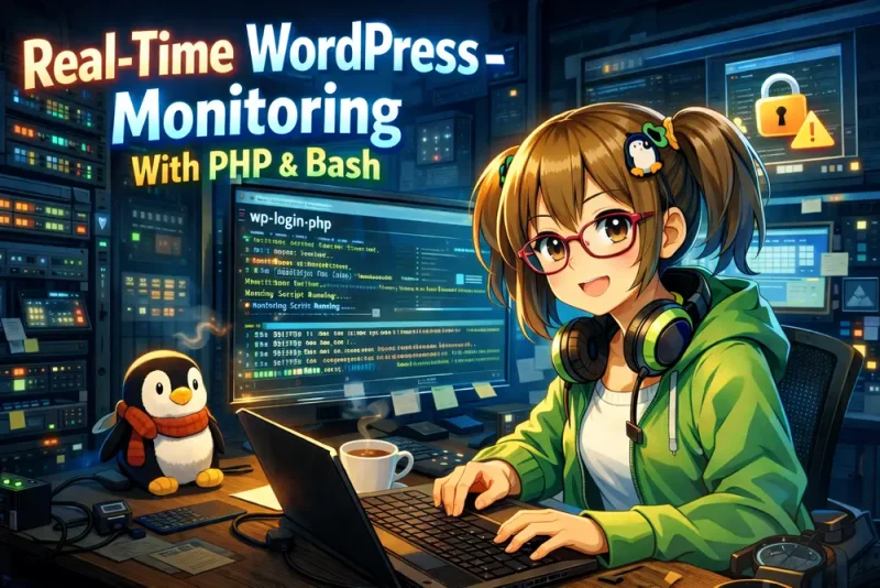 共有サーバーの「ログ不在」を突破 | PHPとBashで構築するWordPressリアルタイム監視システム|UNIX Cafe