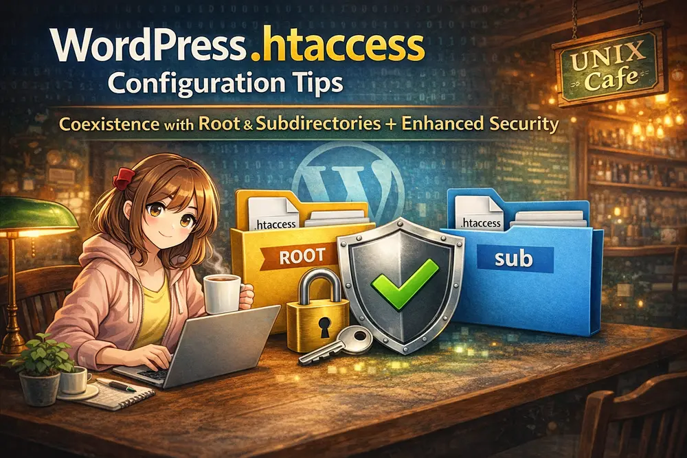 WordPress .htaccess設定の勘所｜ルートとサブディレクトリを共存させる安全設計 | UNIX Cafe