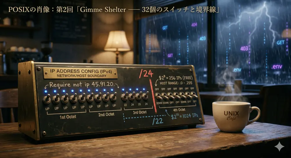 POSIXの肖像：第２回「Gimme Shelter ：32個のスイッチと境界線」| UNIX Cafe
