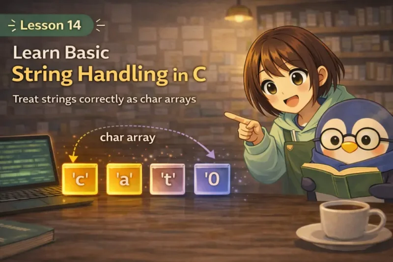 第14回｜C言語で文字列処理の基本を学ぶ：char配列として文字列を正しく扱う