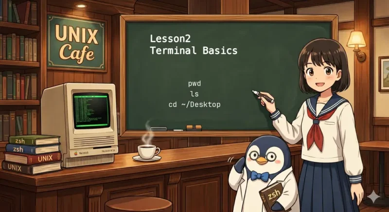 第2回 ターミナルとコマンドの基本（pwd・ls・cd）を確認しよう | macOS | はじめてのシェルスクリプト