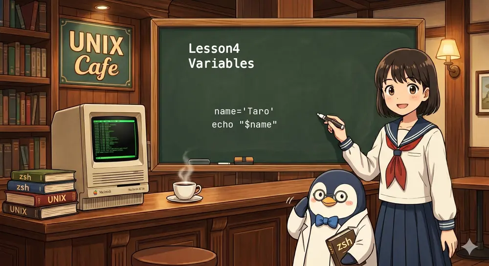 第4回 シェルスクリプトの変数：代入のルールと$での参照方法