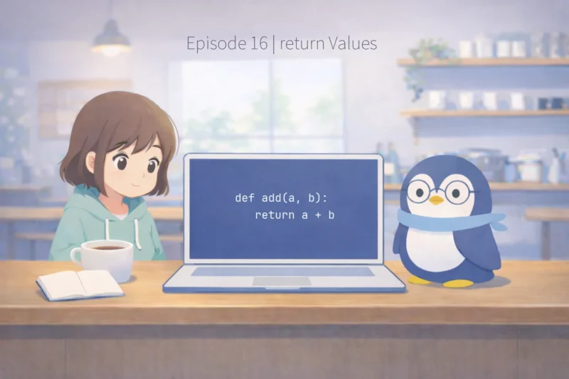 第16回｜Pythonの戻り値とは？returnで関数の結果を受け取る方法をやさしく解説｜はじめてのPython