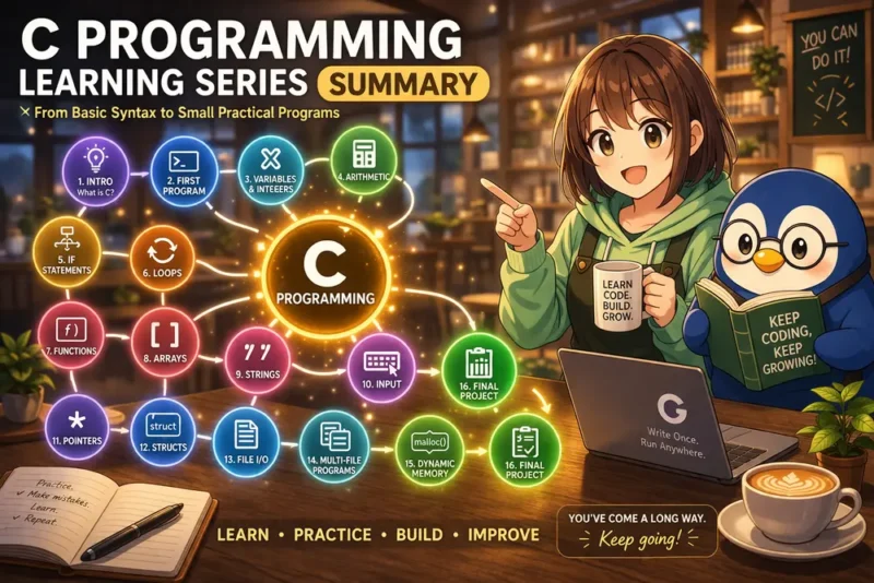 実務編4 | C言語入門シリーズまとめ：基本文法から小さな実用プログラムまで