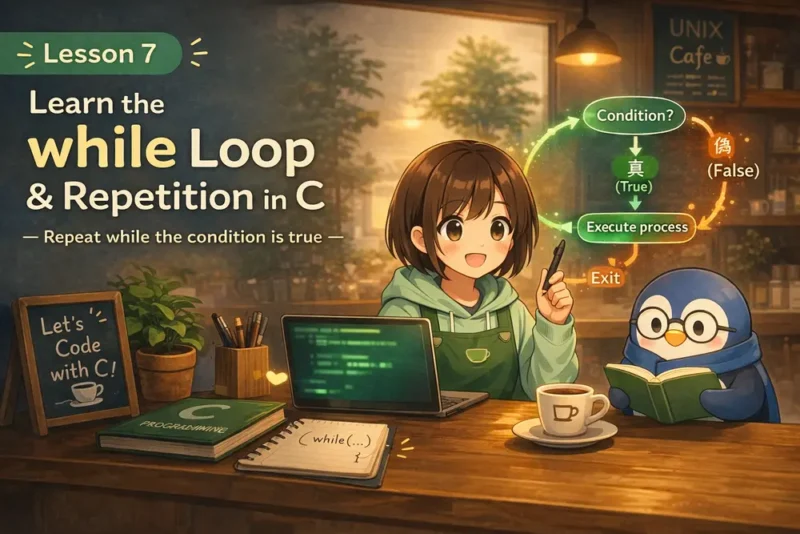 第7回｜C言語のwhile文と反復処理を学ぶ：条件が成り立つ間くり返す