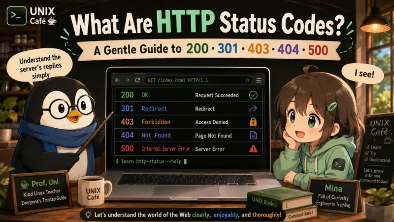 HTTPステータスコードとは？200・301・403・404・500の意味をやさしく解説