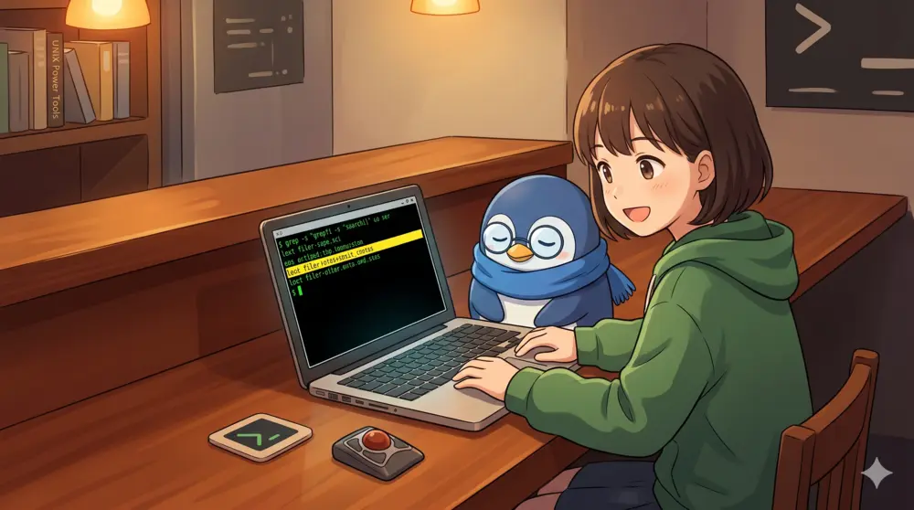 全部を順番に読まないための基本 | grep で欲しい情報だけ見つける｜UNIX Cafe
