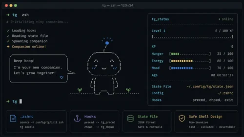 第1回 |ターミナルで育つ相棒を作ろう。zsh製ミニ育成アプリ「Term-gotchi」開発記 | UNIX Cafe