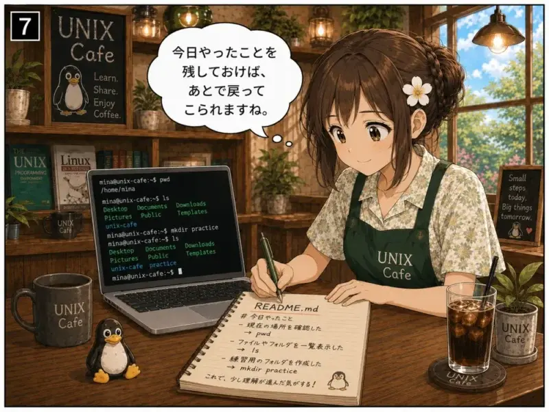 マンガLPの作り方を事例で解説 | 7コマ目: README.mdにメモを残す