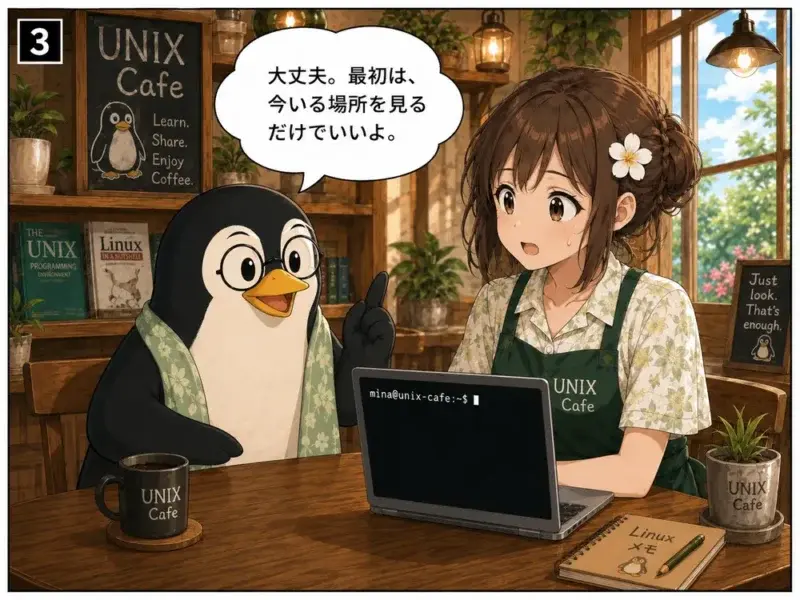 マンガLPの作り方を事例で解説 | 3コマ目: ユニ先生が登場する