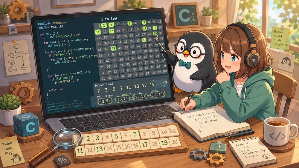 【素数で遊ぼう】C言語で割り算からエラトステネスのふるいまで｜定番問題をコードパズルにしてみた | UNIX Cafe