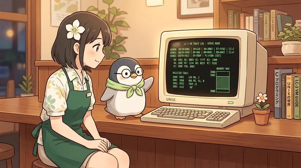C言語で作るLC-3仮想マシン 第6回: 命令実行をトレースしてVMの動きを見る | UNIX Cafe