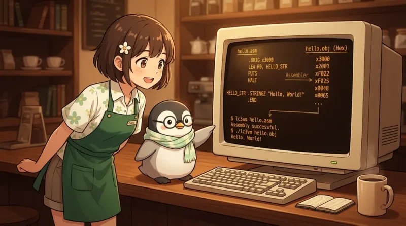 C言語で作るLC-3仮想マシン 第4回: LC-3アセンブリでHello Worldを書く | UNIX Cafe