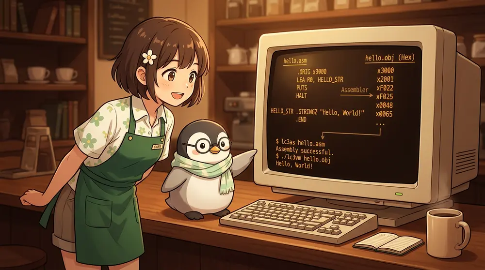 C言語で作るLC-3仮想マシン 第4回: LC-3アセンブリでHello Worldを書く | UNIX Cafe
