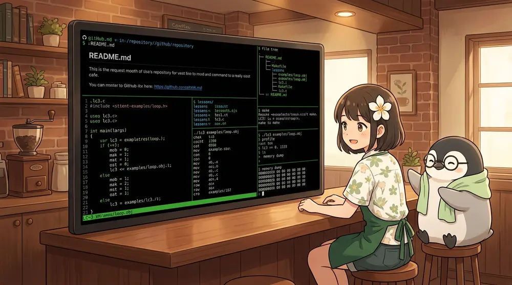 C言語で作るLC-3仮想マシン 第12回: 自作LC-3 VMをGitHubで公開できる形に整える | UNIX Cafe