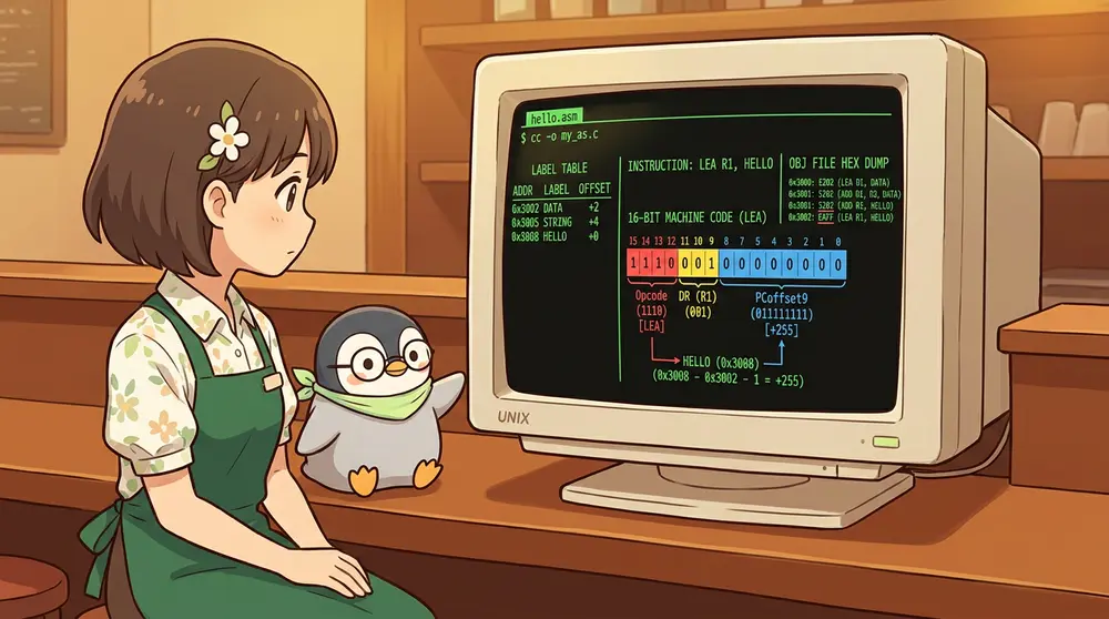 C言語で作るLC-3仮想マシン 第5回: 小さいLC-3アセンブラを作る | UNIX Cafe