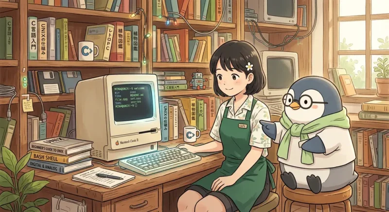 2F：図書室・知恵と物語の棚｜UNIX Cafe