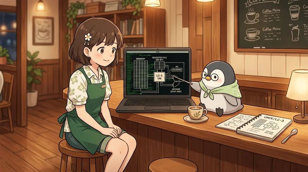 Cで作るLC-3仮想マシン 第1回: 16bit CPUの骨格を作る | UNIX Cafe