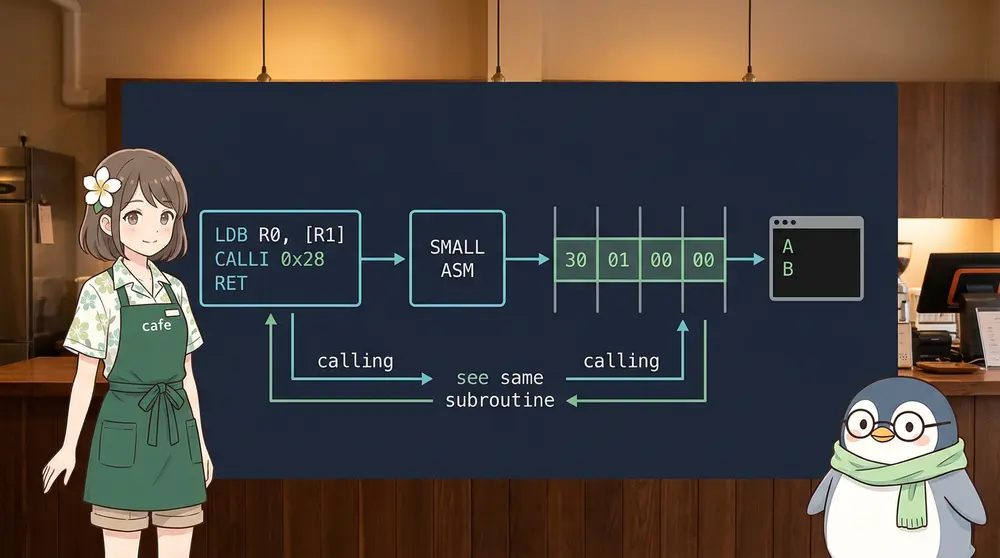 【低レイヤ入門】C言語で作る自作VMを少しOSらしくする: small-asmでメモリ操作とサブルーチンを書く | UNIX Cafe